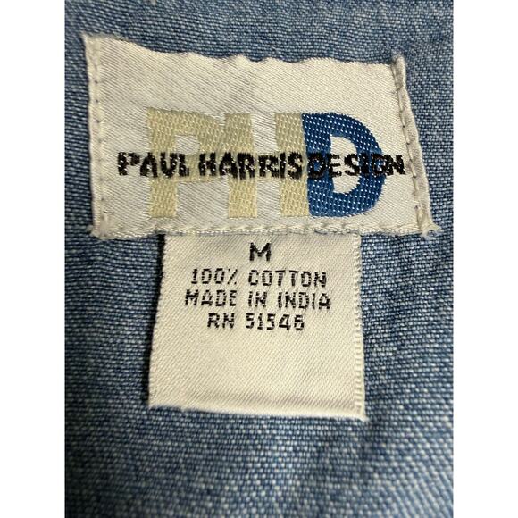 Vintage 80s Christmas Bear Embroidered Denim Vest | Whimsy Grandmacore | Size M - Picture 8 of 9